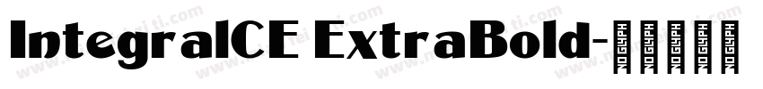 IntegralCE ExtraBold字体转换